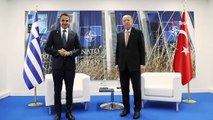 - Cumhurbaşkanı Recep Tayyip Erdoğan'ın Brüksel'de Yunanistan Başbakanı Kyriakos Miçotakis ile görüşmesi başladı.