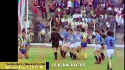 Trabzonspor 0-1 Fenerbahçe [HD] 02.06.1984 - 1983-1984 Turkish Presidential Cup