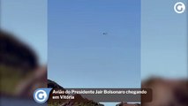 Avião do Presidente Jair Bolsonaro chegando em Vitória