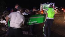 Taziye dönüşü feci kaza: 3 ölü, 2 yaralı