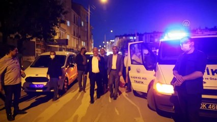 SİVAS - Köprü yapımı için sondaj çalışması sırasında yol çöktü