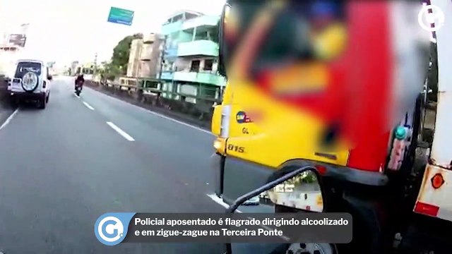 Policial aposentado é flagrado dirigindo alcoolizado e em zigue-zague na Terceira Ponte
