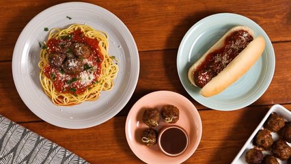 Three Animal Italian Meatballs