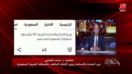 Télécharger la video: د. ماجد القصبي وزير التجارة والاستثمار ووزير الإعلام السعودي المكلف يشيد بمناخ العمل والاستثمار في مصر