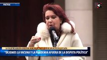 Cristina Kirchner “Dejemos la vacuna y la pandemia afuera de la disputa política”