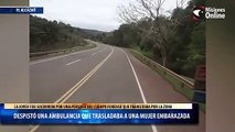 Despistó una ambulancia que trasladaba a una mujer embarazada