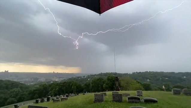 Severe thunderstorms pummel the Northeast to start the week