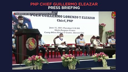 PNP chief Guillermo Eleazar press briefing | Tuesday, June 15