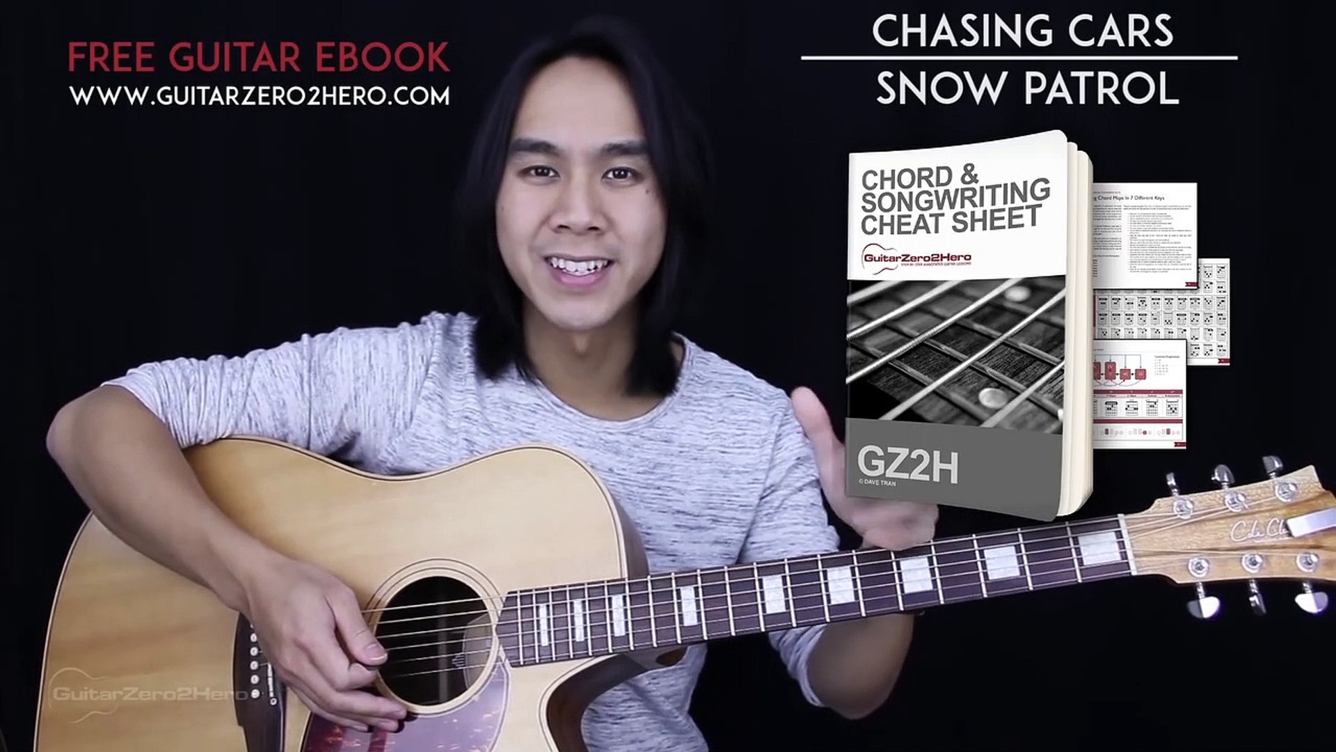 Chasing Cars Guitar Tutorial - Snow Patrol Guitar Lesson Tabs + Easy Chords  + Guitar Cover - video Dailymotion