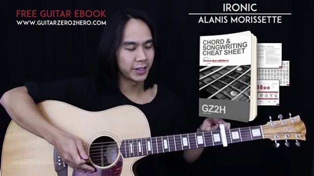 Ironic Guitar Tutorial - Alanis Morissette Guitar Lesson Chords + Tabs + Guitar Cover