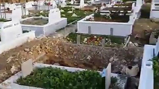 Mezarlıkta çekilmiş ilginç video