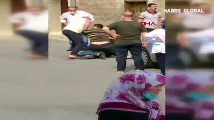 Kayseri'de tabancayla yaralanan doktorun saldırganı etkisiz hale getirmesi kamerada