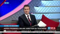 Aspen promises 300,000 jabs for SA teachers