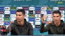 VIRAL Video Cristiano Ronaldo Singkirkan Botol Coca-Cola di Euro 2020 - Ronaldo Hates Coca-Cola