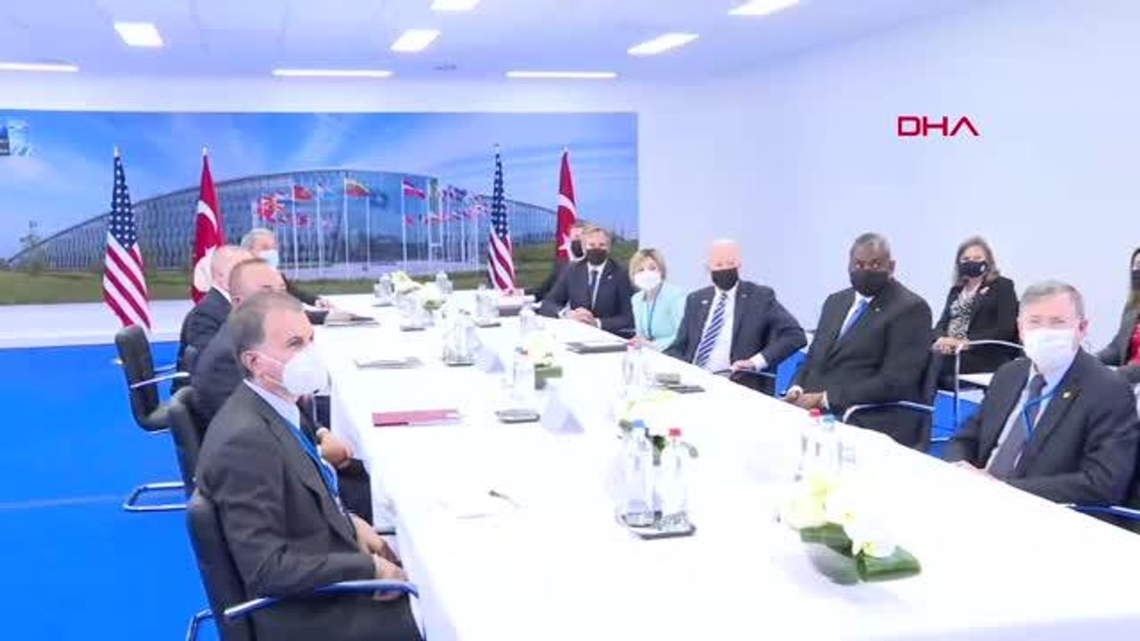 Erdoğan-Biden heyetlerarası görüşmesinden ilk görüntüler