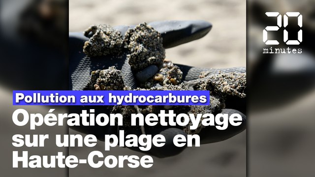 Nappes d'hydrocarbures: Opération dépollution sur une plage corse