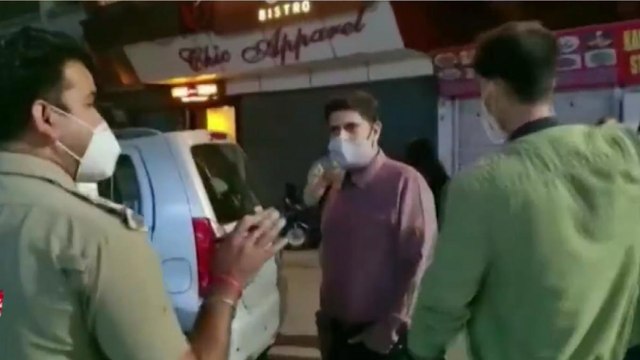 BJP MLA violates covid guidelines, misbehaves with police