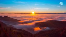 Beautiful sunrise view cloud with no sound