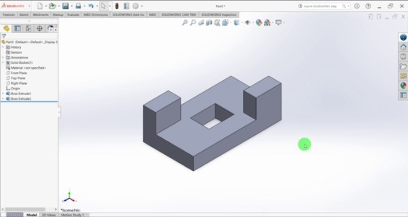 Solidworks Part Modeling Tutorial - 2