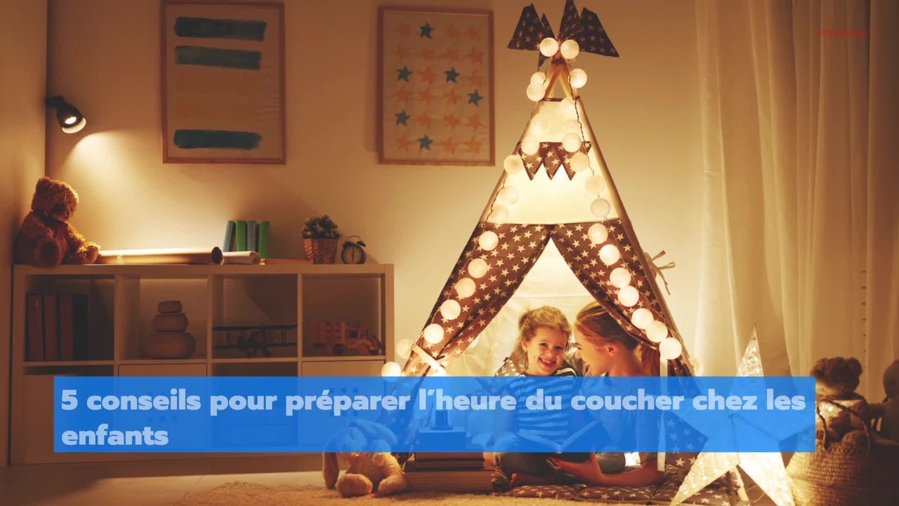 5 conseils pour préparer l'heure du coucher des enfants