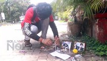 Sushant Singh Rajput Fans Light Candle Outside His House In Mumbai