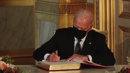 Joe Biden reçu par le Roi