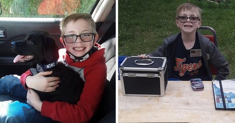 Un garçon de huit ans vend ses cartes Pokémon pour payer les frais médicaux de son chiot malade