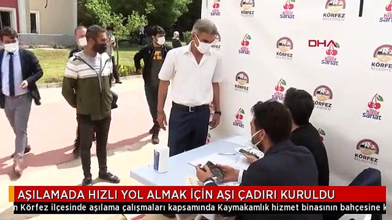 AŞILAMADA HIZLI YOL ALMAK İÇİN AŞI ÇADIRI KURULDU