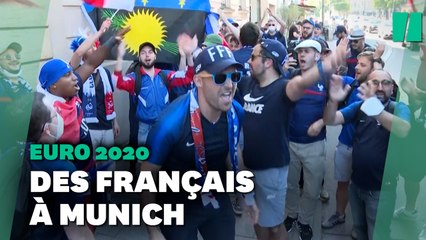 Скачать видео: Euro 2020: Avant France-Allemagne à Munich, les supporters des Bleus donnent de la voix