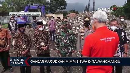 Ganjar Wujudkan Mimpi Siswa di Tawangmangu