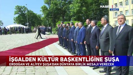 NATO zirvesinin ardından Cumhurbaşkanı Erdoğan Azerbaycan'da