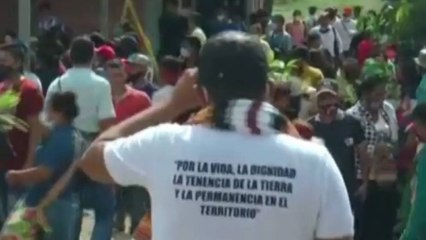 Firmaron acuerdos para desbloquear vía en Santander