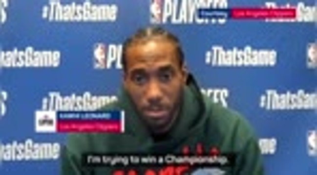 Clippers level semi-finals, but Kawhi's only focused on the title