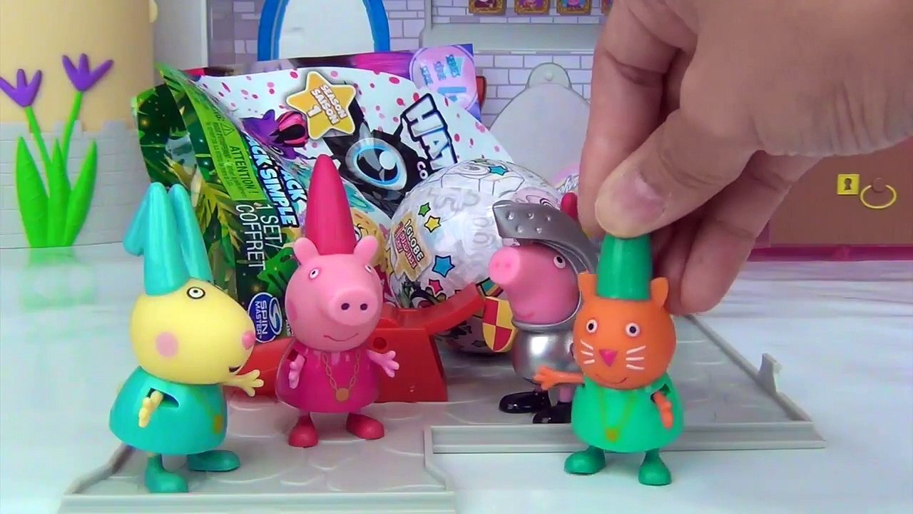 Princess Peppa Pig & Sir George Pretend Play Little Fort Castle