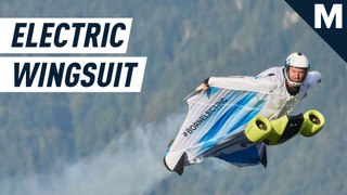 The world's first electric wingsuit soars the skies at mind-boggling speed