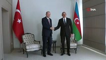 Erdoğan ve Azerbaycan Cumhurbaşkanı İlham Aliyev Şuşa'da bir görüşme gerçekleştirdi