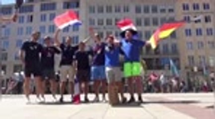 Groupe F - Les supporters français confiants avant le choc contre l'Allemagne