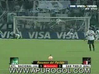 Atletico Nacional 1 San Pablo 1 - Goles de Cordoba y Miranda