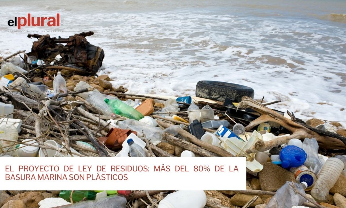 El proyecto de Ley de Residuos: más del 80% de la basura marina son plásticos