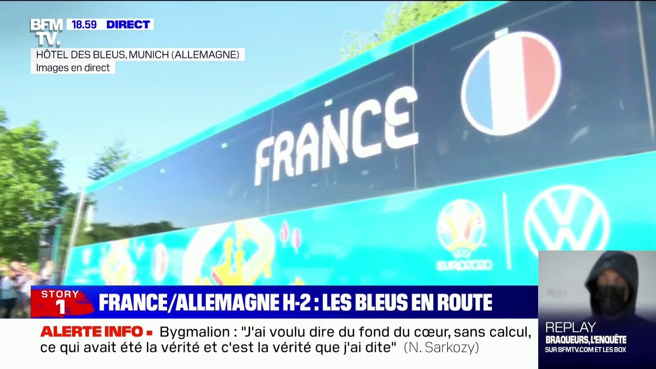 France/Allemagne: les Bleus sont en route pour le stade de Munich
