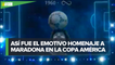 El tierno homenaje a Diego Maradona previo al Argentina vs Chile de Copa América 2021
