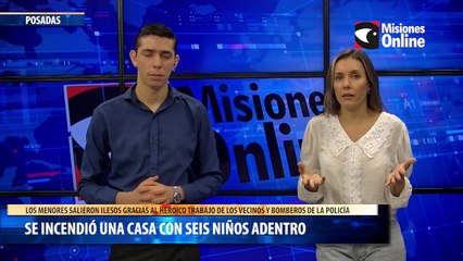 Se incendió una casa con seis niños adentro