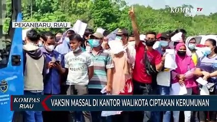 Vaksin Massal Di Kantor Walikota Ciptakan Kerumunan