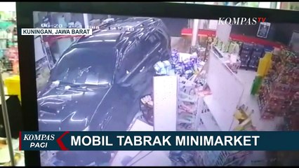 Video Mobil Tabrak Minimarket Hingga Masuk ke Dalam, Gara-gara Salah Injak Gas