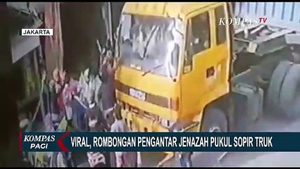Dianggap Halangi Jalan, Rombongan Pengantar Jenazah Ngamuk dan Pukul Sopir Truk