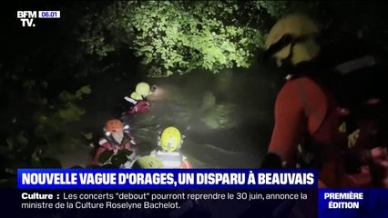 Download Video: Une personne portée disparue à Beauvais où des pluies diluviennes se sont abattues