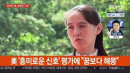 김여정 "美, 잘못된 기대…더 큰 실망에 빠질 것"