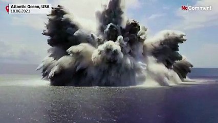 شاهد: متفجرات وذخيرة حية لاختبار أحدث حاملة طائرات في البحرية الأمريكية