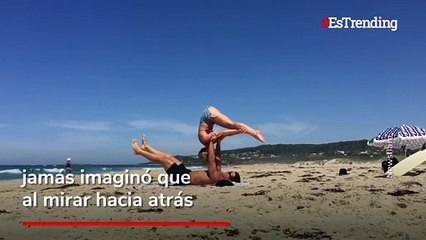 Le pidió matrimonio a su novia mientras practicaban yoga