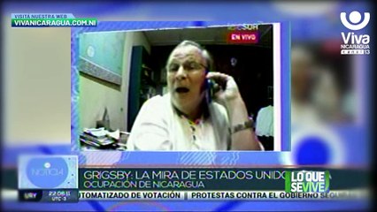 William Grisby reitera la defensa de la soberanía de Nicaragua en   entrevista con Telesur